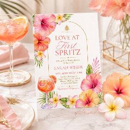 Convite de Chá de Noiva Amor à Primeira Spritz