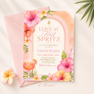 Convite de Chá de Noiva Amor à Primeira Spritz