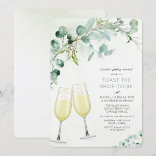 Convite de Chá de Noiva Brunch e Bubbly