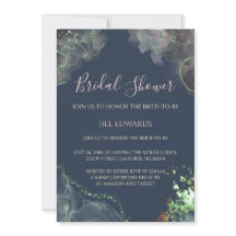 Convite de Chá de Noiva Casamento Verde Esmeralda 