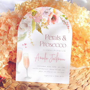 Convite de Chá de Noiva com Arco Floral Pétalas &