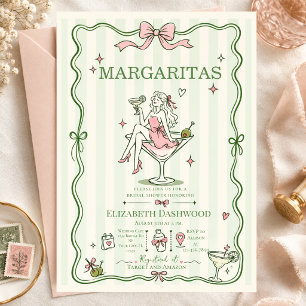 Convite de chá de noiva coquetel Margarita piscina