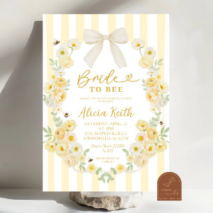 Convite de Chá de Noiva Coquette com Arco Floral d