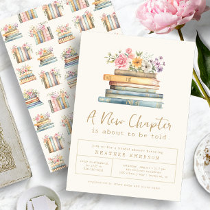 Convite de Chá de Noiva da Floral Books