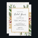 Convite de Chá de Noiva de Natal Elegante<br><div class="desc">Convite de Chá de Noiva de Natal Elegante</div>