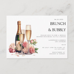 Convite de Chá de Noiva Elegante para Brunch & Bub