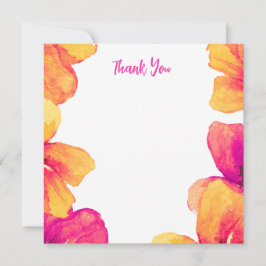 Convite de Chá de Noiva Floral de Hibisco Rosa