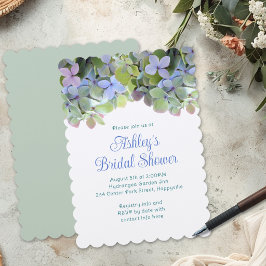 Convite de Chá de Noiva Floral Verde Personalizado