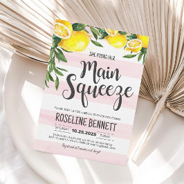 Convite de Chá de Noiva Lemon Main Squeeze
