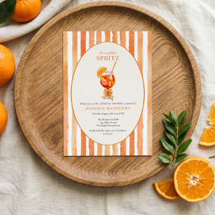 Convite de Chá de Noiva Love at First Spritz Laran