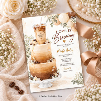 Convite de Chá de Noiva Love Is Brewing