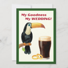 Convite de Chá de Noiva Stout Irlandês