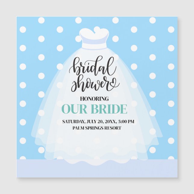 Convite de Chá de panela de Vestido Casado (Frente)