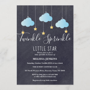 Convite de Chalkboard para Baby Sprinkle / Chuveir
