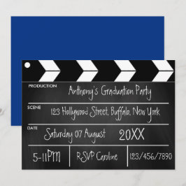 Convite de Chalkboard para Festa de Formatura de F