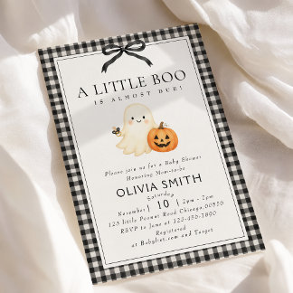 Convite de Chás de Bebê Little Boo Neutro em Gêner