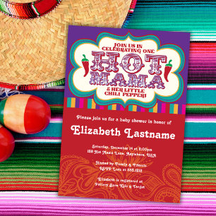 Convite de Chás de Bebê para Mamãe Quente