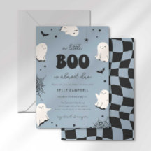 Convite de Chás de Bebê "Um Pequeno Boo está Quase