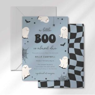 Convite de Chás de Bebê "Um Pequeno Boo está Quase