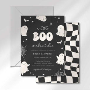 Convite de Chás de Bebê "Um Pequeno Boo está Quase