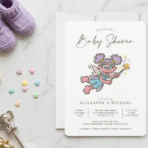 Convite de Chás de Bebê Vintage Abby Cadabby