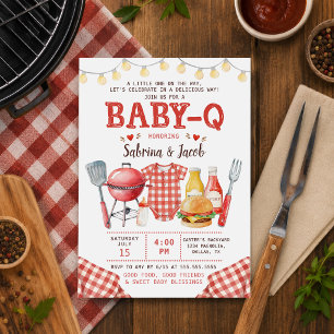 Convite de Churrasco Baby-Q Chá de Bebê