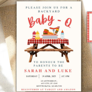 Convite de Churrasco de Baby Shower do Baby-Q, Chu