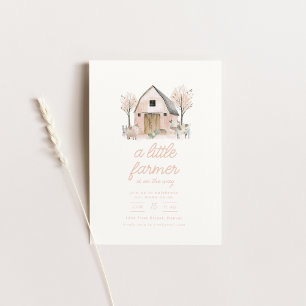 Convite de Churrasco de Bebê da Fazenda do Celeiro