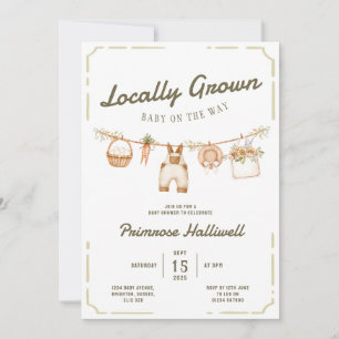 Convite de Churrasco de Bebê de Produtos Locais