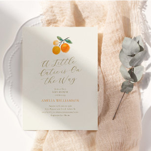 Convite de Churrasco de Bebê Little Cutie Citrus A