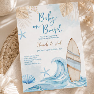 Convite de Churrasco de Bebê Menino Boho Baby on B