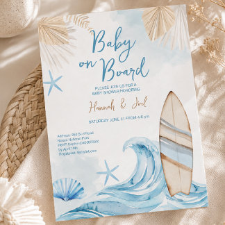 Convite de Churrasco de Bebê Menino Boho Baby on B