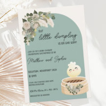 Convite de Churrasco de Bebê Sage Boho Little Dump