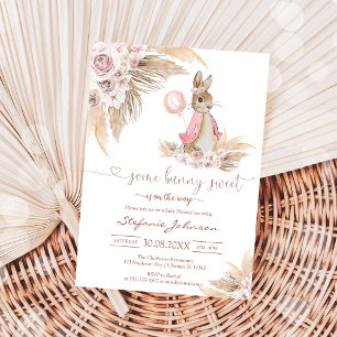 Convite de Churrasco de Bebê Some Bunny Sweet Pamp