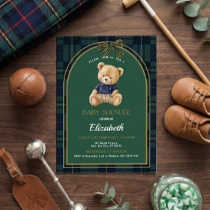 Convite de Churrasco de Bebê Urso Teddy Polo