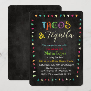 Convite de Churrasco de Noiva Tacos e Tequila