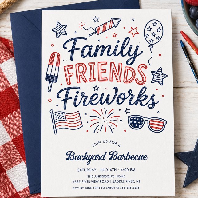 Convite de Churrasco Fogos de Artifício Amigos da  (Criador carregado)
