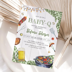 Convite de Churrasco Infantil BABY-Q Baby Shower
