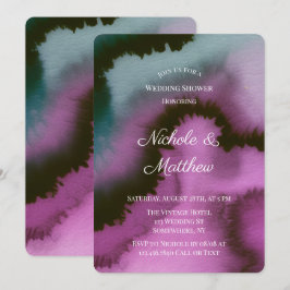 Convite de Chuva de Presentes de Casamento Abstrat