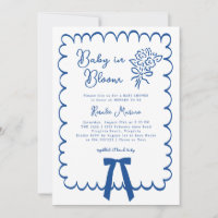 Convite de Chuvada de Bebê Baby in Bloom Doodle