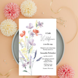 Convite de Chuvada de Bebê Boho Flor Silvestre