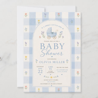 Convite de Chuvada de Bebê Floral Doce Pequeno