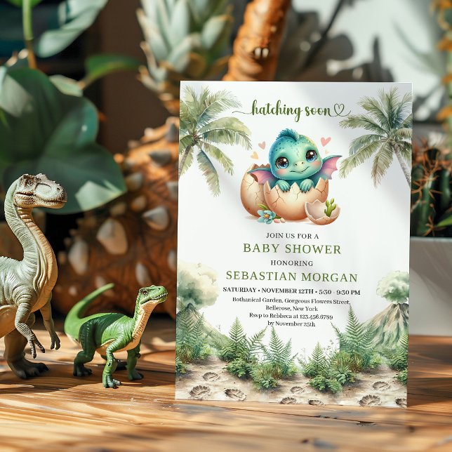 Convite de Chuvada de Bebê Hatching Soon Caprichos (Whimsical Hatching Soon Baby Shower Invitation)