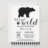 Convite de Chuvada de Bebê Urso Polar