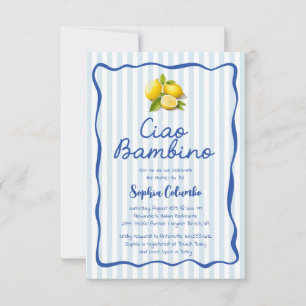 Convite de Chuveiro de Bebê Italian Lemon Cio