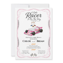 Convite de Chuveiro de Berço Little Racer 