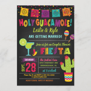 Convite de Chuveiro de Casais Holy Guacamole Fiest