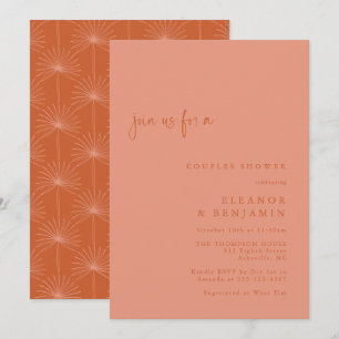 Convite de Chuveiro de Casal Boho Palm Botanical B