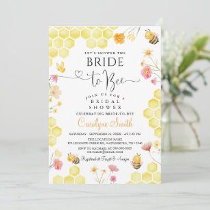 Convite de Chuveiro de Noiva Bride to Bee