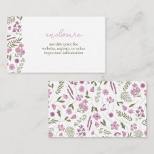 Convite de Chuveiro de Noiva com Flor Silvestre -